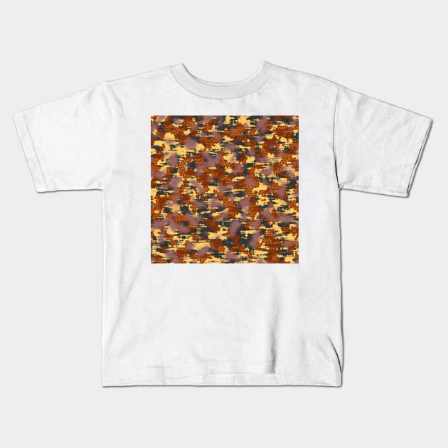 Abstract Camouflage Kids T-Shirt by Tshirtstory